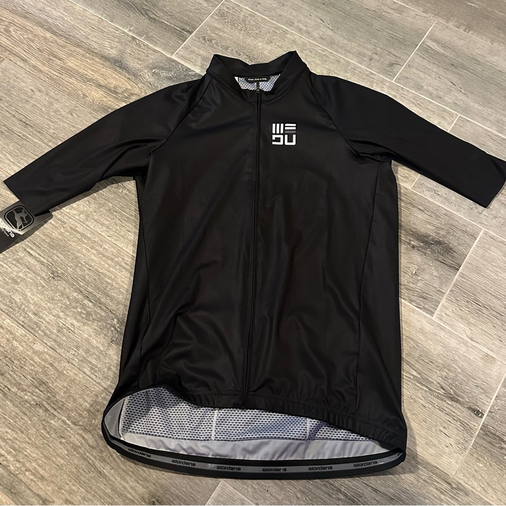 Wedu Giordana Men’s Black Cycling Jersey Italian Crafted